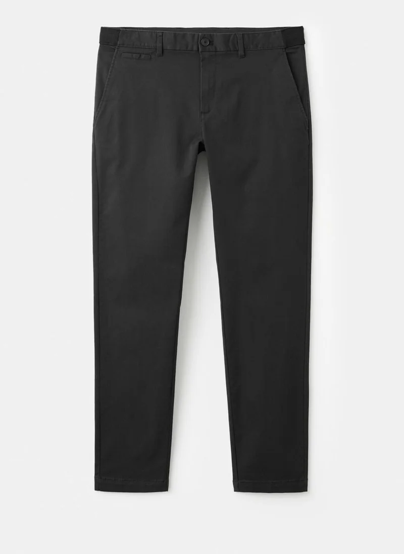 Mango Man  Prato cropped tapered chino trousers for Men | Best Price UAE